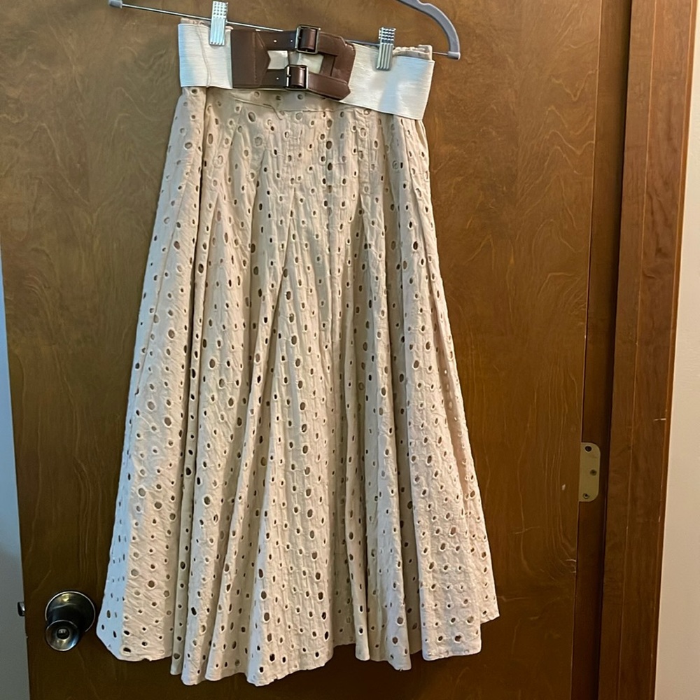 Midi Skirt with Belt